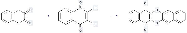 2,3-Dihydroxynaphthalene can be used to produce dinaphtho[2,3-b;2',3'-e][1,4]dioxin-5,14-dione at the temperature of 100 °C